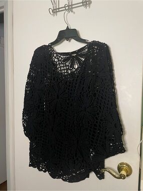 SHEIN Curve Crochet Top